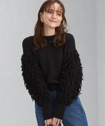 green label relaxing | <MY FAVORITE PROJECT> フリンジ プルオーバー ニット(ニット/セーター)