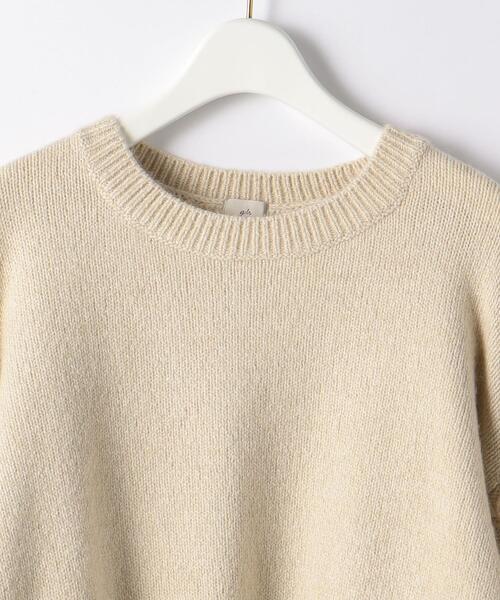 green label relaxing（グリーンレーベルリラクシング）の「＜MY FAVORITE PROJECT＞ フリンジ プルオーバー ニット（ニット/セーター・レディース・ブラック/ベージュ・FREE）」の9枚目の写真