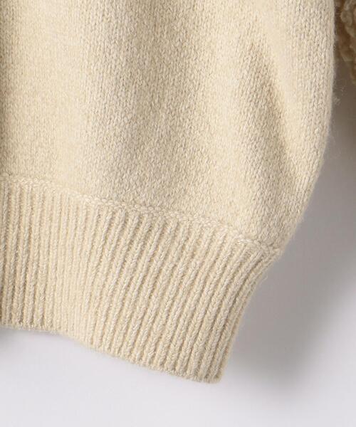 green label relaxing（グリーンレーベルリラクシング）の「＜MY FAVORITE PROJECT＞ フリンジ プルオーバー ニット（ニット/セーター・レディース・ブラック/ベージュ・FREE）」の13枚目の写真