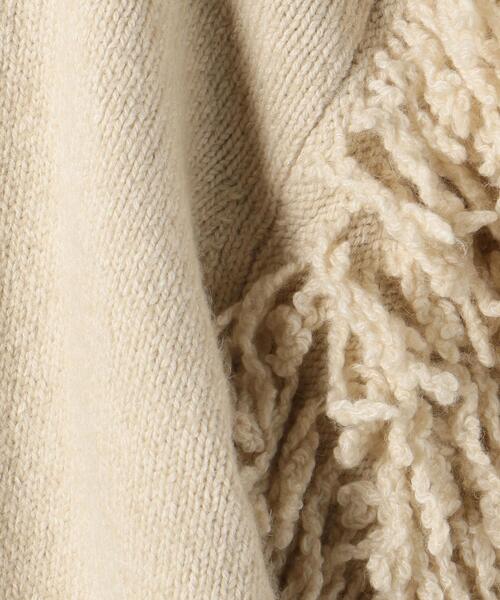 green label relaxing（グリーンレーベルリラクシング）の「＜MY FAVORITE PROJECT＞ フリンジ プルオーバー ニット（ニット/セーター・レディース・ブラック/ベージュ・FREE）」の11枚目の写真