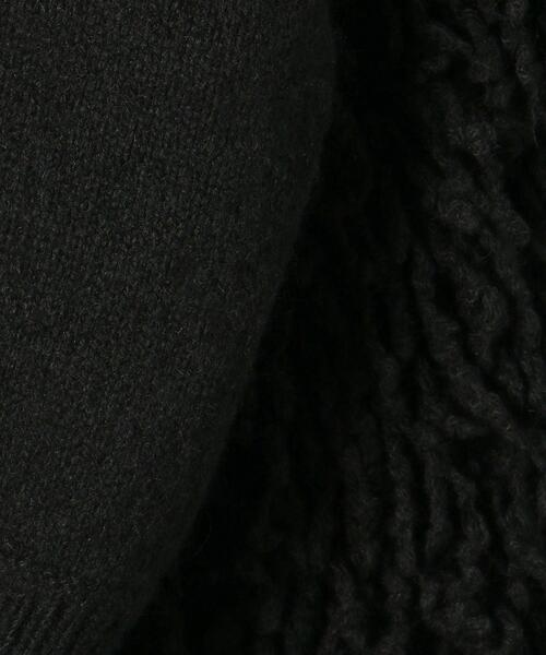 green label relaxing（グリーンレーベルリラクシング）の「＜MY FAVORITE PROJECT＞ フリンジ プルオーバー ニット（ニット/セーター・レディース・ブラック/ベージュ・FREE）」の16枚目の写真