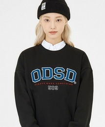 ODD STUDIO(オッドスタジオ) /ODSD APPLIQUE LOGO SWEAT SHIRTS/ロゴ クルーネック スウェット