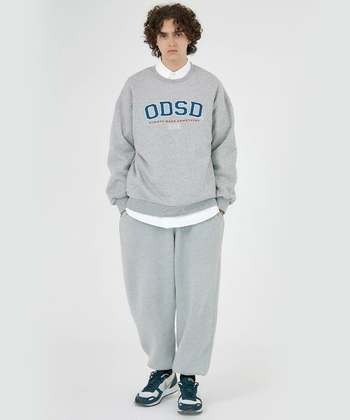 ODD STUDIO(オッドスタジオ)の「ODD STUDIO(オッドスタジオ) /ODSD APPLIQUE LOGO SWEAT SHIRTS/ロゴ クルーネック スウェット(スウェット・メンズ・ブラック/ネイビー/グレー/オレンジ/ブルー/クリーム・M/L)」の18枚目の写真