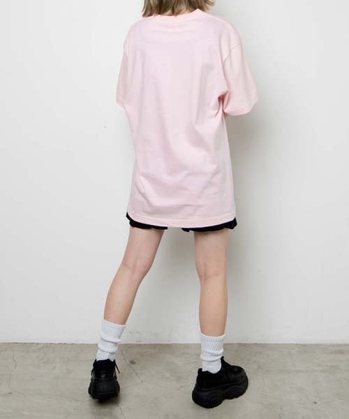WEGO GRAPHICS（ウィゴーグラフィックス）の「WEGO/放課後アート部Tシャツ わ胡（Tシャツ/カットソー・メンズ・ホワイト/ライトピンク・MEDIUM/LARGE/X-LARGE）」の12枚目の写真