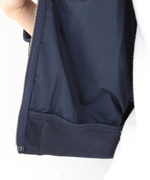 Ray BEAMS（レイビームス）の「Ray BEAMS / メッシュ ZipUpブルゾン（ブルゾン・レディース・ホワイト/ネイビー・0/1）」の10枚目の写真