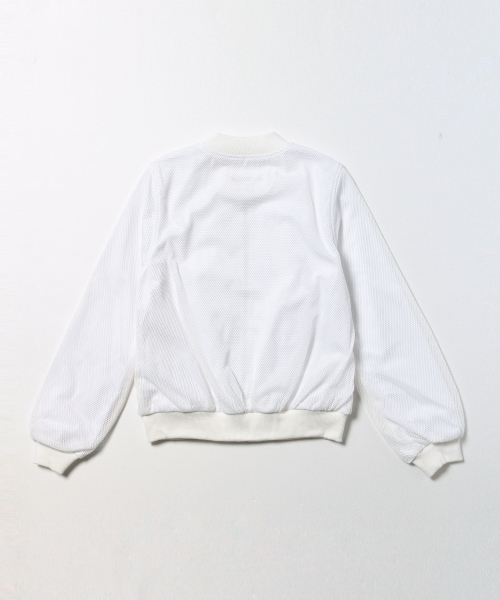 Ray BEAMS（レイビームス）の「Ray BEAMS / メッシュ ZipUpブルゾン（ブルゾン・レディース・ホワイト/ネイビー・0/1）」の19枚目の写真