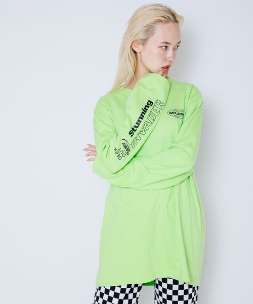 Candy Stripper（キャンディストリッパー）の「CND INVADER L/S Tシャツ（Tシャツ/カットソー・レディース・ライム/オフホワイト/ブラック・2）」の18枚目の写真