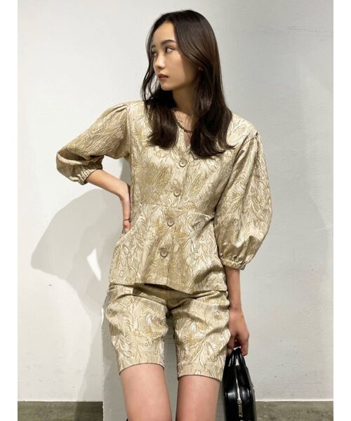 EMODA（エモダ）の「【WEB限定】センタープレスハーフパンツ（その他パンツ・レディース・ブラック/ベージュ/グレー・SMALL/MEDIUM）」の5枚目の写真