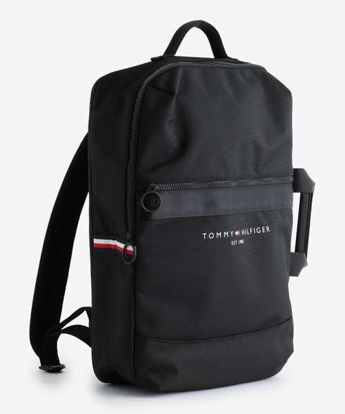 TOMMY HILFIGER（トミーヒルフィガー）の「スクエアバックパック（バックパック/リュック・メンズ・ブラック/ネイビー・FREE）」の3枚目の写真