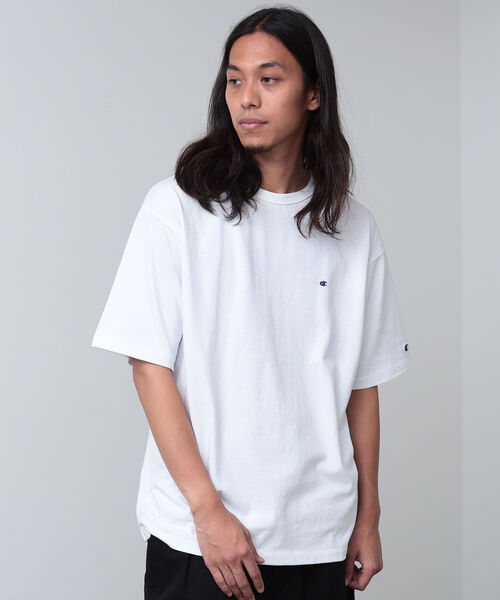 Champion（チャンピオン）の「Champion × BEAMS / 別注 One Point T-shirt（Tシャツ/カットソー・メンズ・ネイビー/ブラック/グレー/ホワイト・L/M/S/XL）」の15枚目の写真