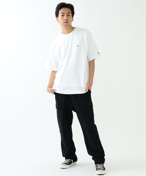 Champion（チャンピオン）の「Champion × BEAMS / 別注 One Point T-shirt（Tシャツ/カットソー・メンズ・ネイビー/ブラック/グレー/ホワイト・L/M/S/XL）」の16枚目の写真