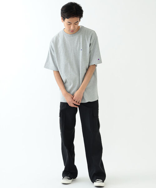 Champion（チャンピオン）の「Champion × BEAMS / 別注 One Point T-shirt（Tシャツ/カットソー・メンズ・ネイビー/ブラック/グレー/ホワイト・L/M/S/XL）」の22枚目の写真