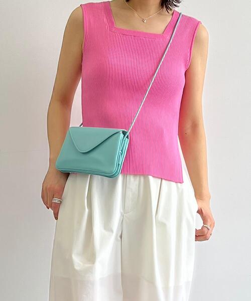 CITEN（シテン）の「＜CITEN（シテン）＞フラップミニショルダーバッグ（ショルダーバッグ・レディース・ブラック/ピンク/ライトブルー・FREE）」の12枚目の写真