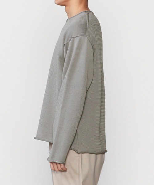 THIBAULT VAN DER STRAETE（ティボー・ヴァン・ダル・ストラット）の「THIBAULT VAN DER STRAETE | ロールネックニットプルオーバー MEN（ニット/セーター・メンズ・ネイビー/グレー/ブラック・LARGE/MEDIUM）」の9枚目の写真