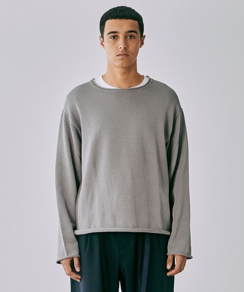 THIBAULT VAN DER STRAETE（ティボー・ヴァン・ダル・ストラット）の「THIBAULT VAN DER STRAETE | ロールネックニットプルオーバー MEN（ニット/セーター・メンズ・ネイビー/グレー/ブラック・LARGE/MEDIUM）」の4枚目の写真