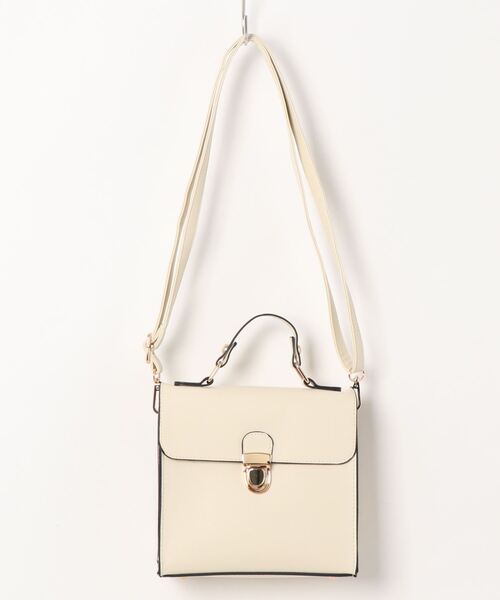 ems excite（エムズエキサイト）の「パイピングサッチェルBAG（ショルダーバッグ・レディース・ブラック/オフホワイト/ブルー・FREE）」の11枚目の写真