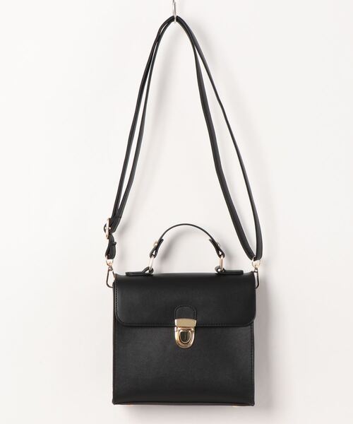 ems excite（エムズエキサイト）の「パイピングサッチェルBAG（ショルダーバッグ・レディース・ブラック/オフホワイト/ブルー・FREE）」の13枚目の写真