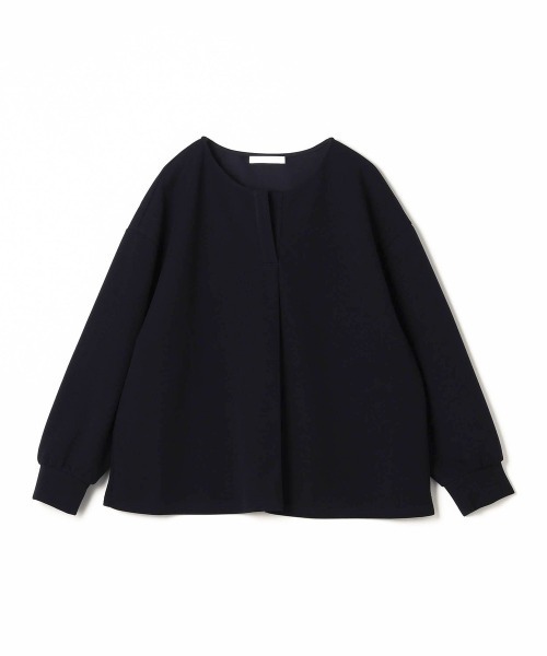 NICOLE white(ニコルホワイト)の「スキッパーTEE カットブラウス(Tシャツ/カットソー・レディース・ネイビー/オフホワイト/グリーン・FREE)」の8枚目の写真