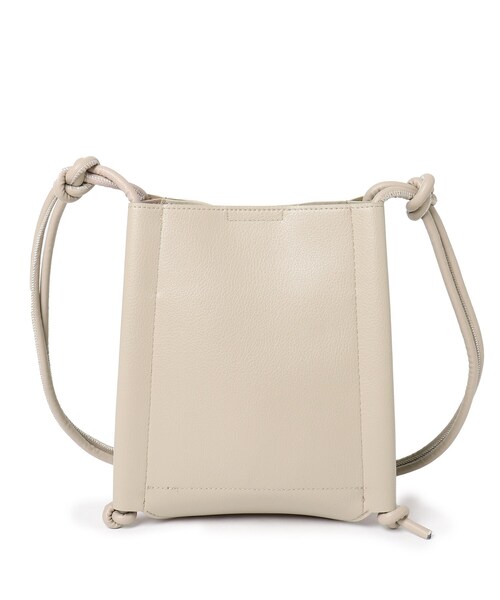 SHOO・LA・RUE（シューラルー）の「◆ノットデザインショルダーバッグ（ショルダーバッグ・レディース・ライトベージュ/ブラック/ライトグレー/ライトグリーン系・00）」の8枚目の写真