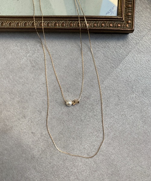 Chez toi（シェトワ）の「キャシャ2連ネックレス（ネックレス・レディース・シルバー/ゴールド・FREE）」の2枚目の写真