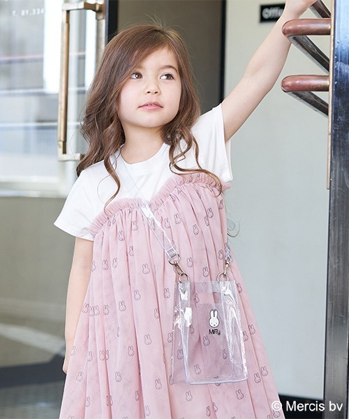 b・ROOM(ビールーム)の「【ミッフィー】MIFFYアクリルショルダーバッグ(ショルダーバッグ・キッズ・ホワイト/キャメル・FREE)」の2枚目の写真