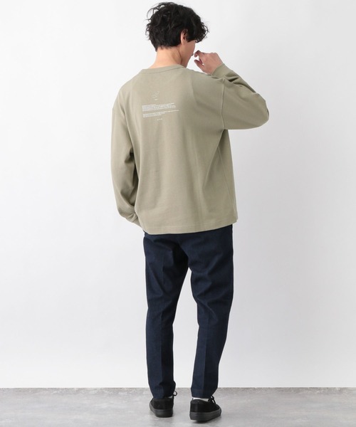 GLOBAL WORK（グローバルワーク）の「USAコットンアソートT長袖/255808（Tシャツ/カットソー・メンズ・グリーン/ライトベージュ/ミント/スカイブルー/ホワイト/ブラック/グレー/その他・SMALL/LARGE/X-LARGE/MEDIUM）」の18枚目の写真