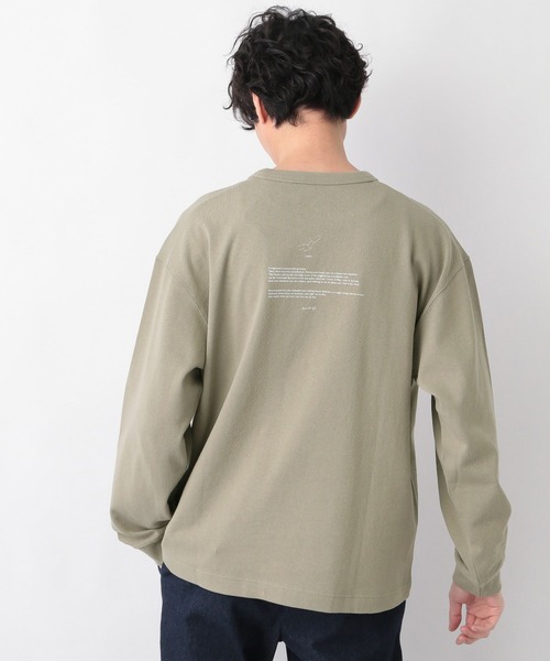 GLOBAL WORK（グローバルワーク）の「USAコットンアソートT長袖/255808（Tシャツ/カットソー・メンズ・グリーン/ライトベージュ/ミント/スカイブルー/ホワイト/ブラック/グレー/その他・SMALL/LARGE/X-LARGE/MEDIUM）」の20枚目の写真
