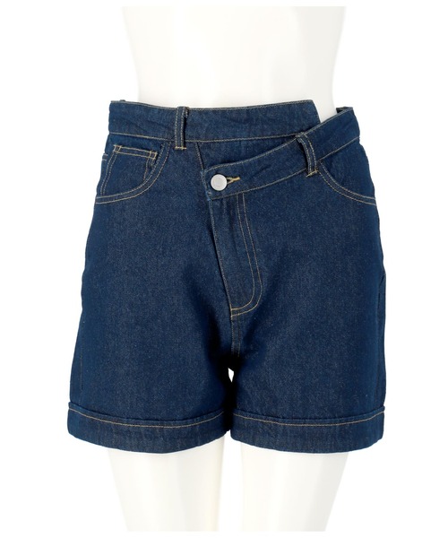 ANAP（アナップ）の「デニムデザインショートパンツ（デニムパンツ・レディース・オフホワイト/インディゴブルー/スミクロ/ブラック・L/M/S）」の21枚目の写真