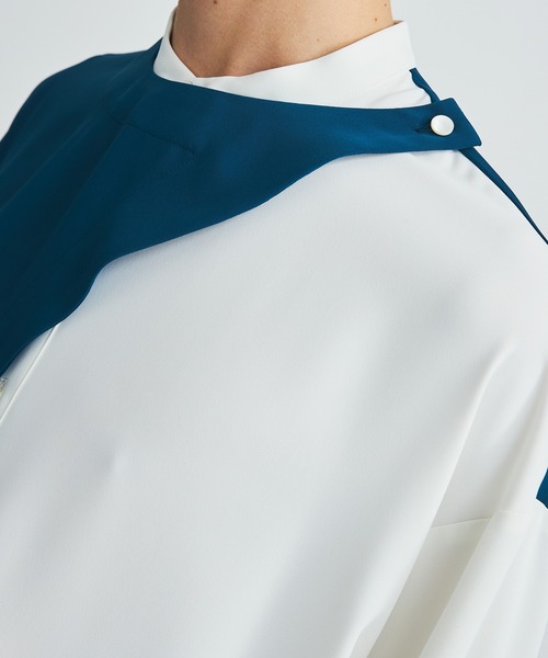 LiNoH（リノー）の「DRAPE LAYERED SHIRT（シャツ/ブラウス
