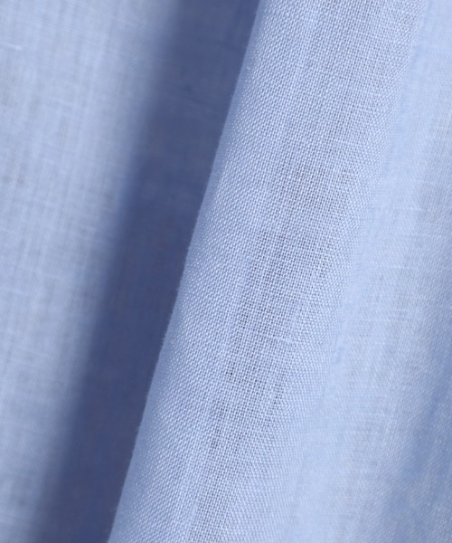 INED（イネド）の「【NORTHERN LINEN】レギュラーカラーリネンシャツ（シャツ/ブラウス・レディース・ブラック/ベージュ/オフホワイト/カーキ/サックスブルー/イエロー・11号/9号/7号）」の10枚目の写真