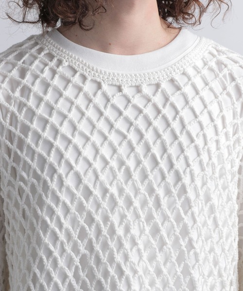 HARE（ハレ）の「メッシュハンドニットプルオーバー(HARE)（ニット