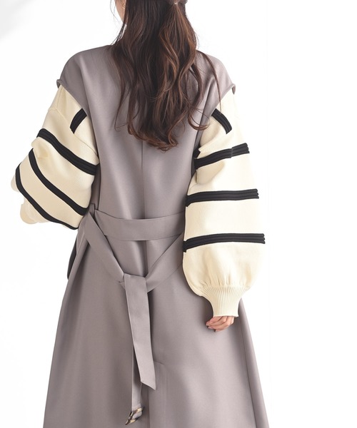 rps（アールピーエス）の「ロングトレンチジレ（ベスト・レディース・ブラック/モカ/グレイッシュベージュ・M）」の17枚目の写真