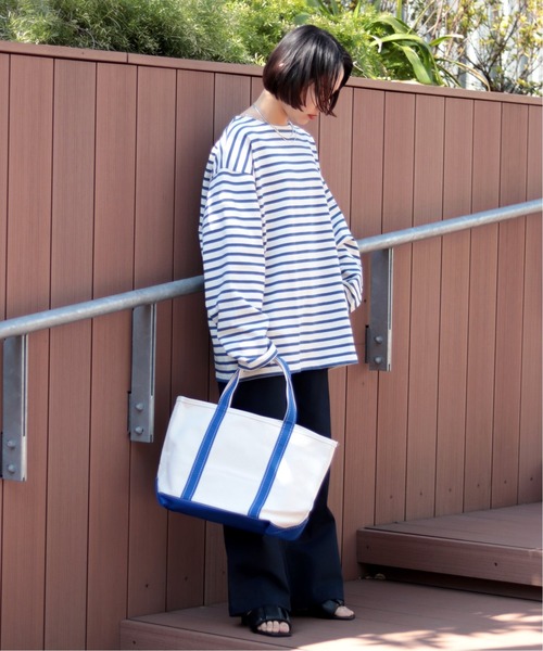 LLBean SIGNATURE（エルエルビーンシグネチャー）の「【L.L Bean/エルエルビーン】boattote midium bag（トートバッグ・レディース・ライトブルー・FREE）」の3枚目の写真