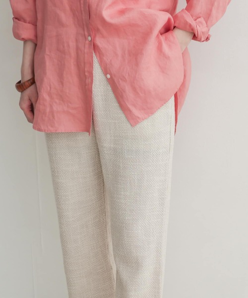 URBAN RESEARCH DOORS（アーバンリサーチドアーズ）の「カットツィードストレートパンツ（その他パンツ・レディース・アイボリー/チャコールグレー・1/0）」の3枚目の写真