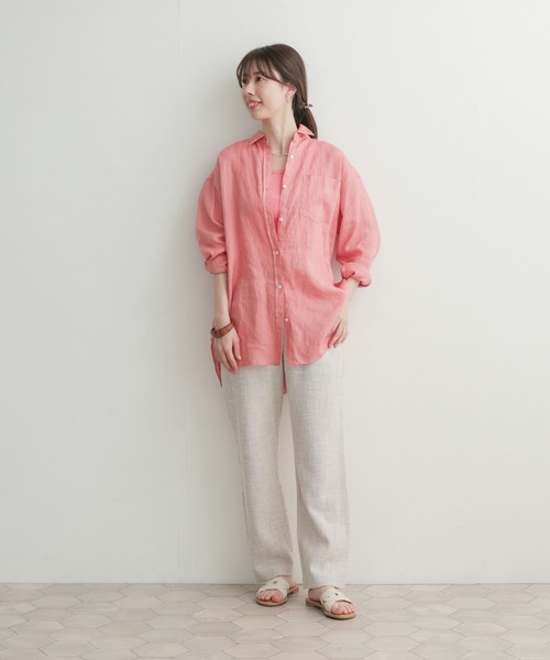 URBAN RESEARCH DOORS（アーバンリサーチドアーズ）の「カットツィードストレートパンツ（その他パンツ・レディース・アイボリー/チャコールグレー・1/0）」の13枚目の写真