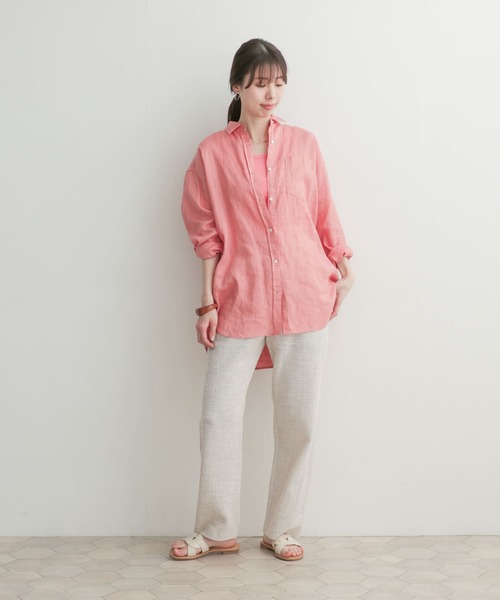 URBAN RESEARCH DOORS（アーバンリサーチドアーズ）の「カットツィードストレートパンツ（その他パンツ・レディース・アイボリー/チャコールグレー・1/0）」の14枚目の写真