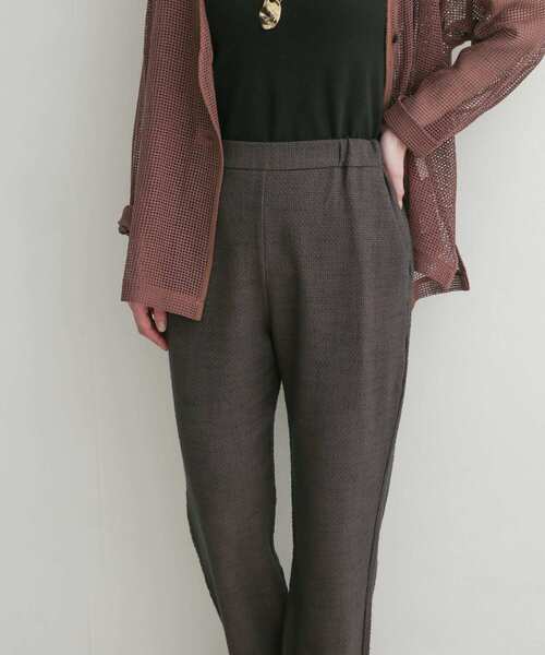 URBAN RESEARCH DOORS（アーバンリサーチドアーズ）の「カットツィードストレートパンツ（その他パンツ・レディース・アイボリー/チャコールグレー・1/0）」の17枚目の写真