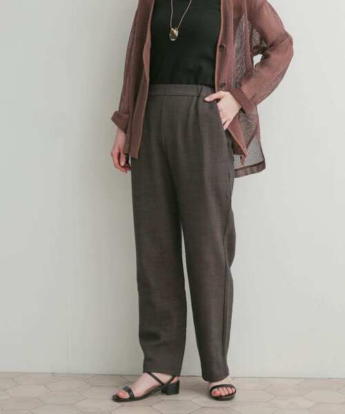 URBAN RESEARCH DOORS（アーバンリサーチドアーズ）の「カットツィードストレートパンツ（その他パンツ・レディース・アイボリー/チャコールグレー・1/0）」の20枚目の写真