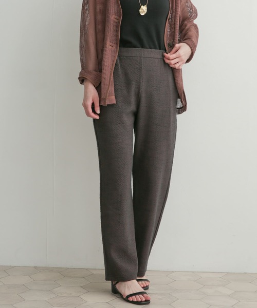 URBAN RESEARCH DOORS（アーバンリサーチドアーズ）の「カットツィードストレートパンツ（その他パンツ・レディース・アイボリー/チャコールグレー・1/0）」の22枚目の写真