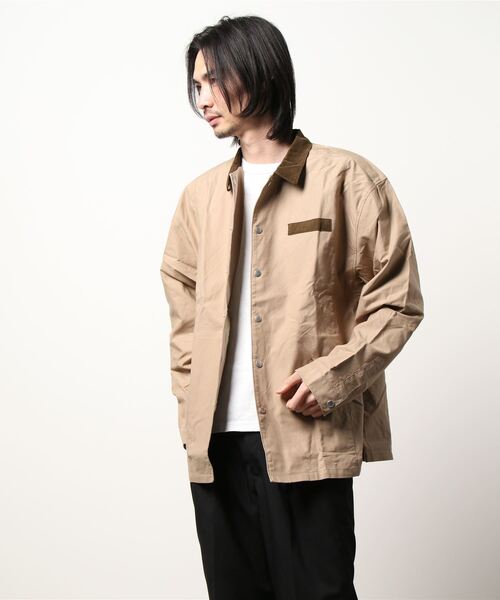 CERCA(チェルカ)の「GW/ツイル衿コーデュロイジャケット(ミリタリージャケット・メンズ・ネイビー/ベージュ/カーキ・LARGE/MEDIUM)」の8枚目の写真