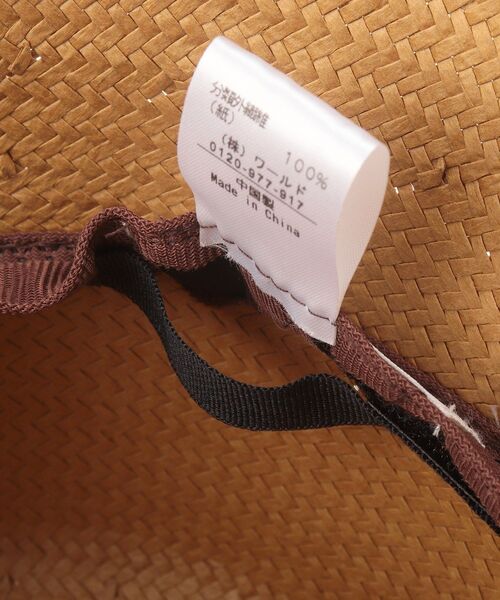 OPAQUE.CLIP（オペークドットクリップ）の「◆雑材バケハ（ハット・レディース・キャメル/ブラック・00）」の4枚目の写真