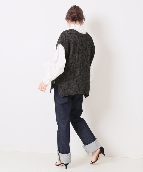 JOURNAL STANDARD L'ESSAGE ブラックベスト Vネックニットベスト（ベスト）｜JOURNAL STANDARD L'ESSAGE
