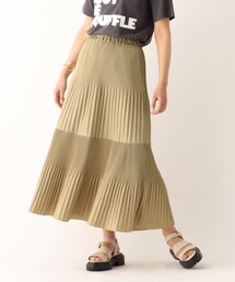 OPAQUE.CLIP | 【C】ライトタフタ ティアードプリーツスカート(スカート)