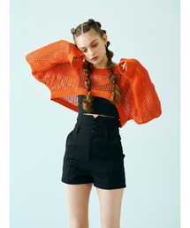 ENVYM | クロップドメッシュニットＰＯ(ニット/セーター)