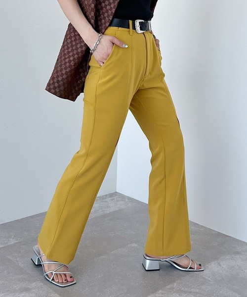 PAGEBOY(ページボーイ)の「CORE / スラッシュフレアスラックス(スラックス・レディース・ブラック/イエロー・SMALL/MEDIUM)」の19枚目の写真