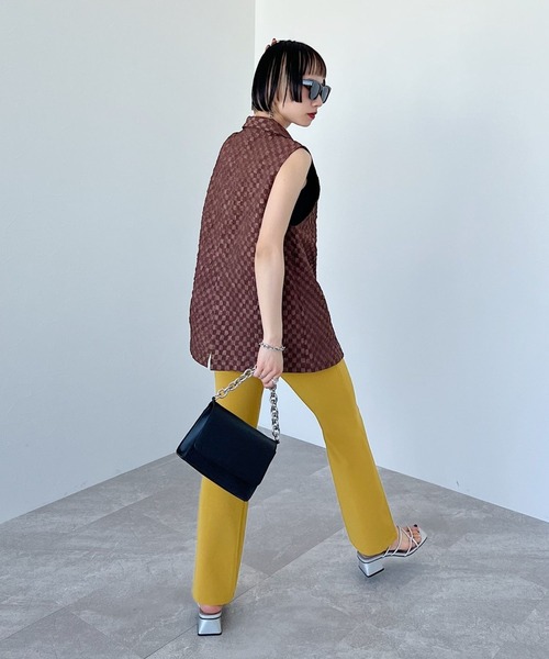 PAGEBOY(ページボーイ)の「CORE / スラッシュフレアスラックス(スラックス・レディース・ブラック/イエロー・SMALL/MEDIUM)」の16枚目の写真