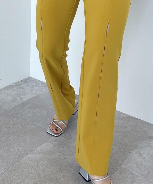 PAGEBOY(ページボーイ)の「CORE / スラッシュフレアスラックス(スラックス・レディース・ブラック/イエロー・SMALL/MEDIUM)」の22枚目の写真