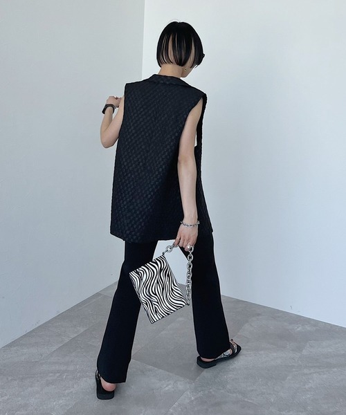 PAGEBOY(ページボーイ)の「CORE / スラッシュフレアスラックス(スラックス・レディース・ブラック/イエロー・SMALL/MEDIUM)」の15枚目の写真