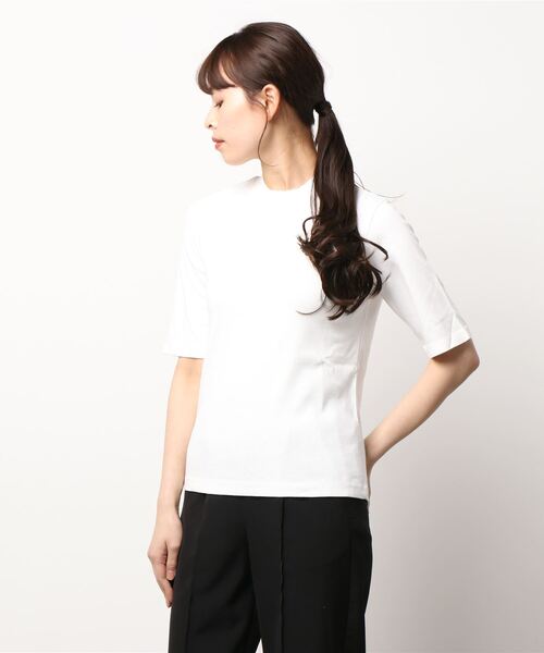 takes.（テイクス）の「takes. | 〈別注〉 TAKEFU フライス5分袖Tシャツ WOMEN（Tシャツ/カットソー・レディース・ホワイト/ブラック・0/1）」の11枚目の写真