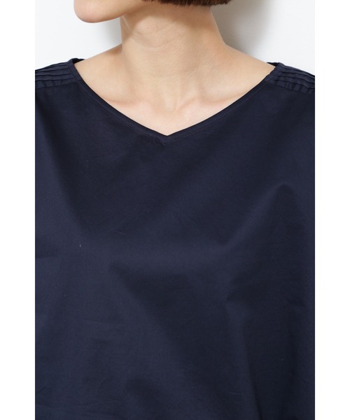 human woman(ヒューマンウーマン)の「◆ピンタックブラウス(シャツ/ブラウス・レディース・ブルー/ネイビー/ホワイト系その他・MEDIUM)」の6枚目の写真